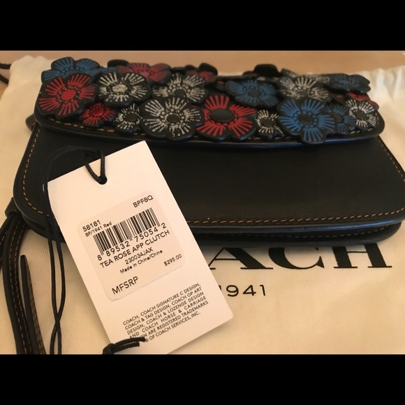 Clutch with tea rose - Picture 4 of 4